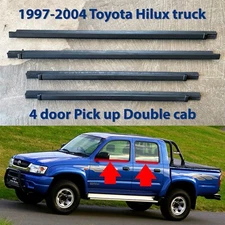 97-04 for Toyota Hilux 4D double cab LN166 outer door belt weatherstrip seal