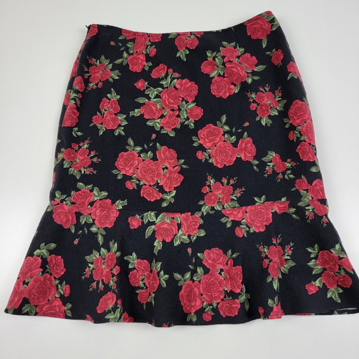 MOSCHINO Jeans A Line Floral Rose Print SKIRT Ready To Wear
