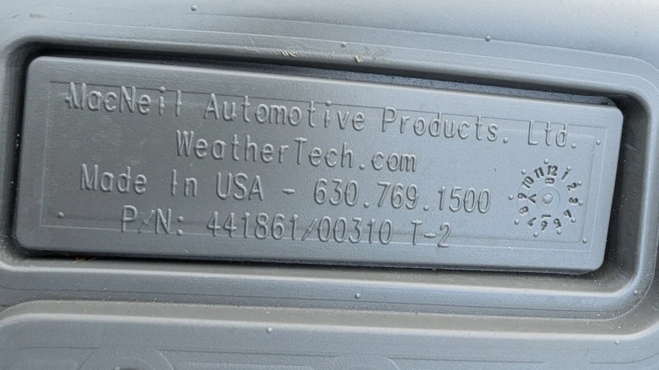 2009 - 2013 Toyota Corolla Matrix GRAY WeatherTech Floor Liner Mats - Image 4 of 4