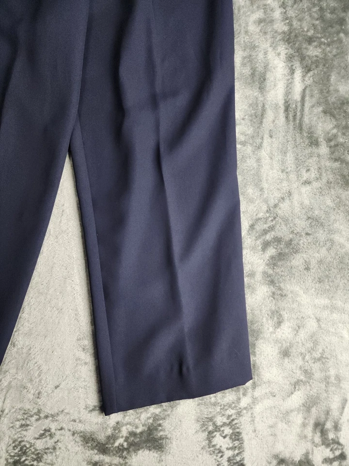 Pantalones R&M Richards para mujer tiro medio cintura elástica negros lavado oscuro talla 16 Foto 3 de 4