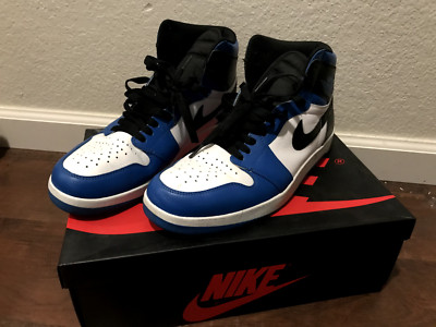 Size 10.5 - Nike Air Jordan 1 High The Return Blue/White/Black | eBay