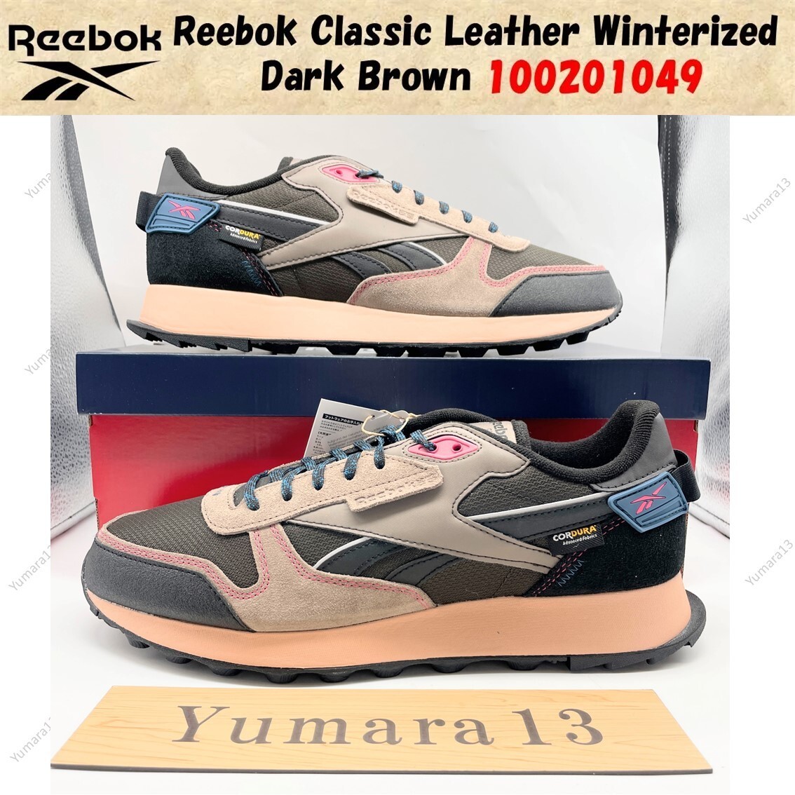 Reebok Classic Leather Winterized Dark Brown 100201049 Men's Size