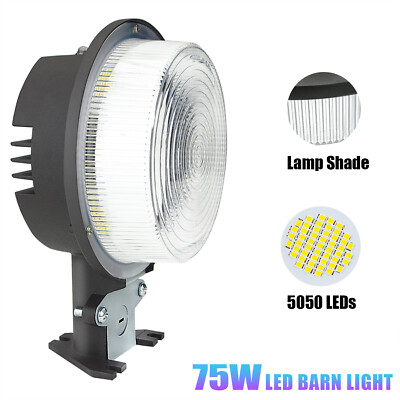75W LED Yard Light Outdoor Garden Wall Lamp Street Security Dusk to Dawn Barn