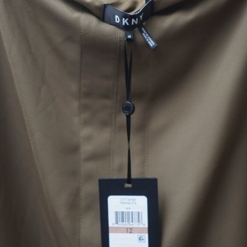 DKNY Grommet-Trim Green Handkerchief Maxi Skirt Size 12 - Picture 5 of 7