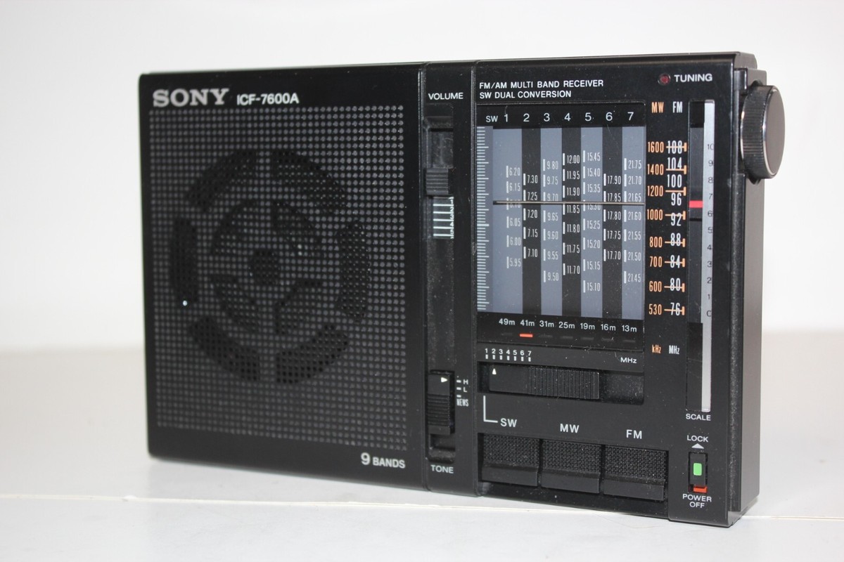 ラジオ・コンポ SONY ICF-7600A FM/AM 9BAND RECEIVER Sony ICF 7600A FM/MW/SW 9 Band Receiver Vintage Radio Mint