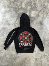 Kendrick Lamar Black " Damn. " Album Logo Hoodie Sz. Small