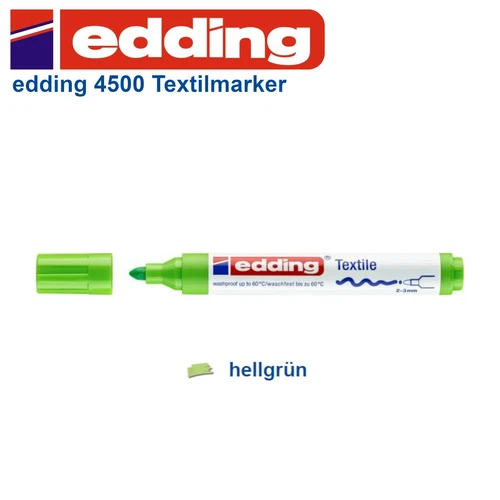 Edding 4500 Textilmarker Textil Marker Stift T-Shirt Stoff - Bild 12 von 17