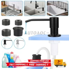 Sink Soap Dispenser DIY Stainless Steel Kitchen Hands Liquid Pump Bottle Tube