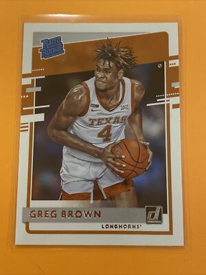  Greg Brown Rated Rookie Donruss Rookie Card Texas NBA Chronicles 2021-2022 