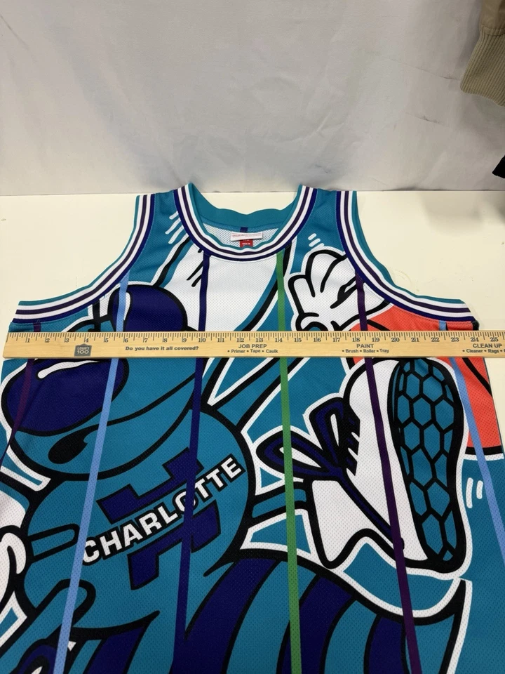 Mitchell And Ness NBA Charlotte Hornets Big Face basketball jersey Size XL NWOT - Image 4 of 4