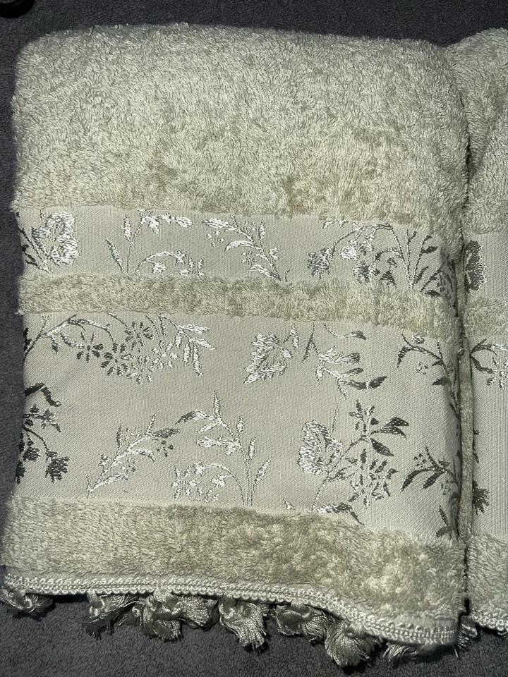 Charter Club банные полотенца 49 X 26 - зеленый с кисточками новый с Ярлыками и новый без ЯРЛЫКОВ - Изображение 2 из 4