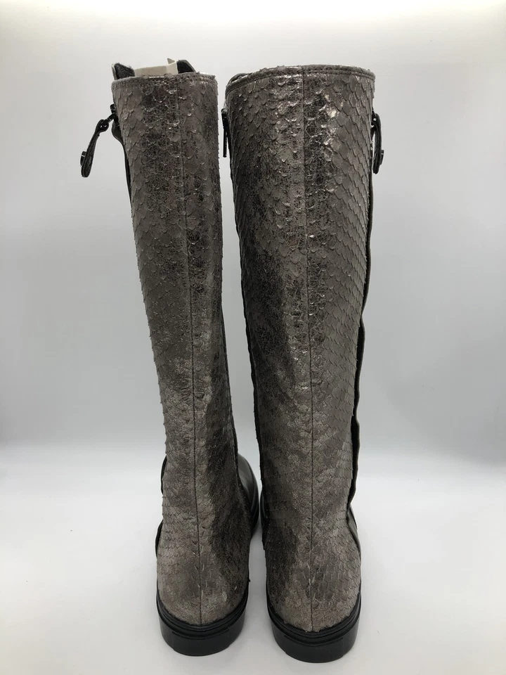 Botas femininas Otto Kern, botas, couro, forrado, marrom cinza, EUR 36 - Imagem 3 de 4