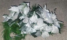 Fake Floral Flower Hearth Mantle Table Centerpiece Christmas Holiday Syndicate