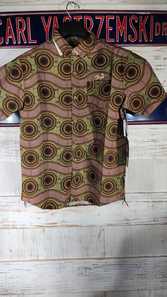 Camisa de algodón con botones manga corta para hombre PRPS Goods & Co Soul talla L @98 nueva con etiquetas Foto 2 de 4