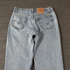 Vintage 90s Levis 550 Relaxed Fit Jeans Mens 36x30 Cotton Denim Made Canada