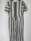 Ashley Stewart Womens Black White Striped One-Piece Jumpsuit Size 16 — photo 2