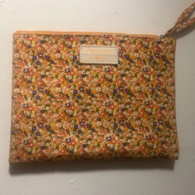 Tory Burch X Shiseido Limited Edition Wrist Bag Cosmetic Case Zipper Pouch Bag
