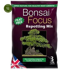 Growth Technology Bonsai Focus Repotting Mix  Bonsai Soil Peat Free NEW 3L SIZE