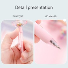 NBX 0.5mm Retractable Quick Dry Black Ink Fine Point Rolling Ball Gel Pen IXZW