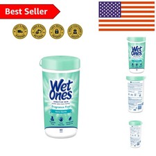 Natural, Unscented Hand  Face Wipes for Sensitive Skin - 40 Count Canister