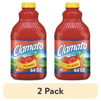 (2 pack) Clamato El Original Picante Tomato Cocktail Mixer...
