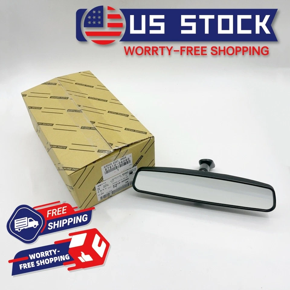 OEM For Toyota Camry Avalon Tacoma Sienna Inner Rear View Mirror 87810-06080 - Image 3 of 4