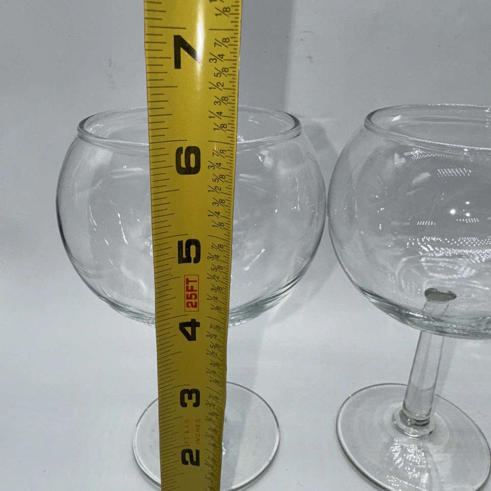 Juego de 4 copas de vino con globo para vino tinto, vintage Foto 2 de 4