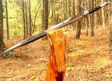 Spada vichinga lunga 36'' fatta a mano personalizzata | lama in acciaio alto tenore di carbonio | spada da caccia