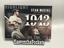 2015 Topps Stan Musial Secures NL MVP #H-5 Cards NrMt