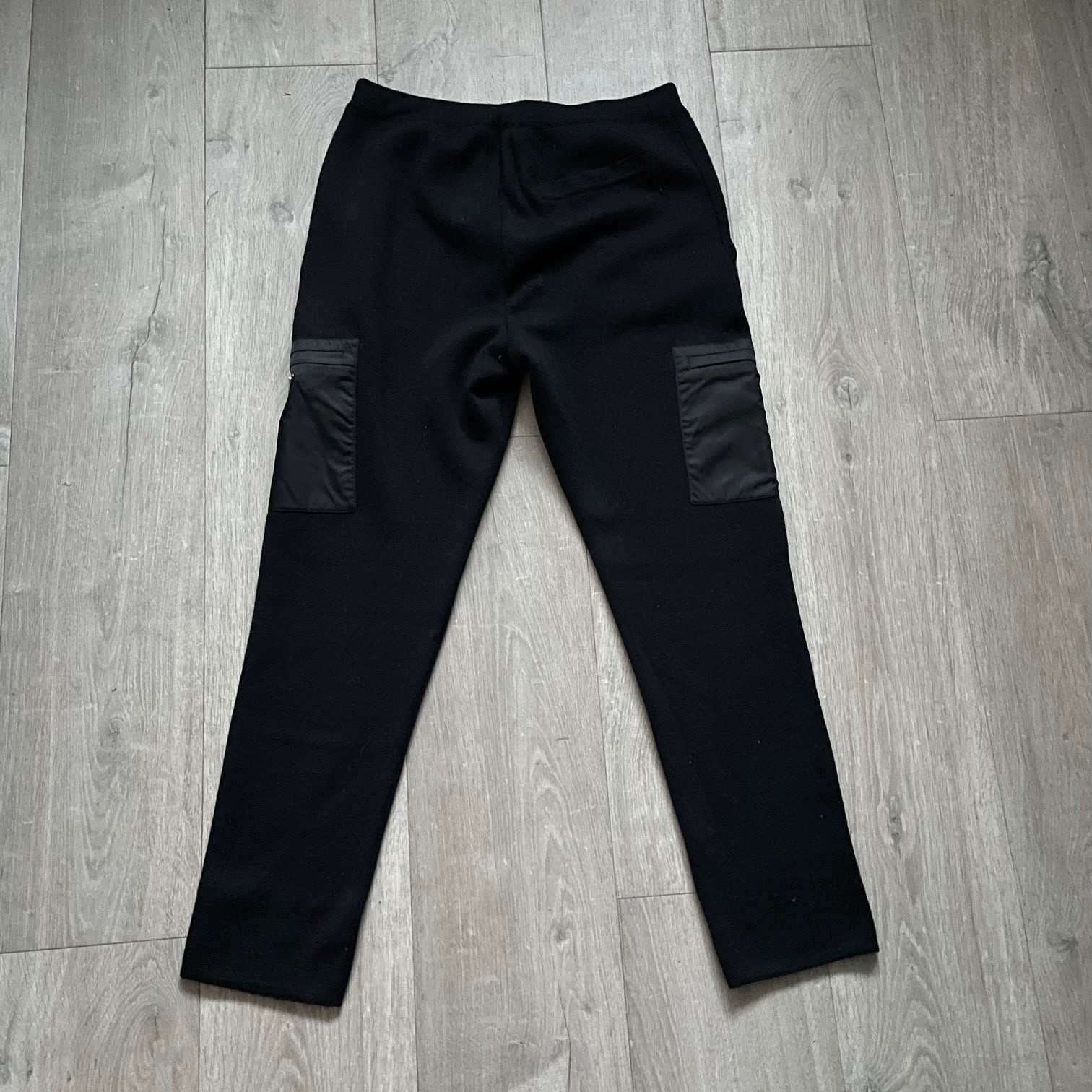 PRADA Triangle Logo Technical Stretch Wool Track … - image 2