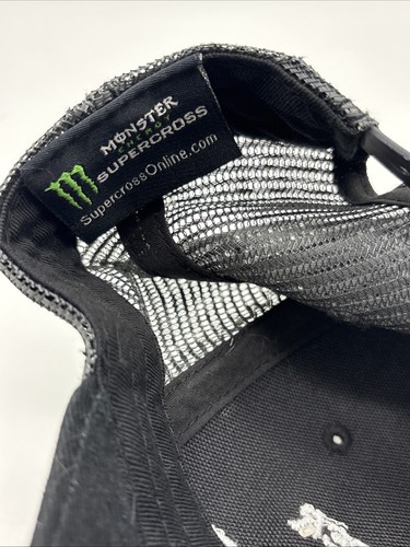 Monster Energy Drink Monster Jam Supercross Snapback Hat Mesh - Picture 6 of 6