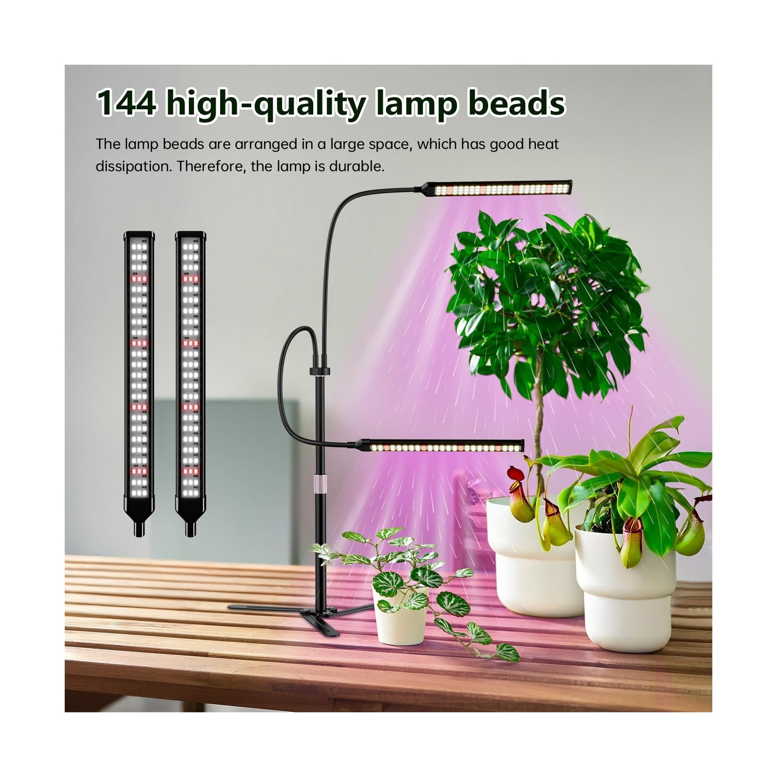 Super-Energy Tabletop LED Grow Lights 9.8"-32"Height Adjustable for... Fast Ship