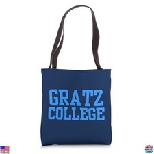 Gratz College Sports Fan Tote Bag, Durable Canvas, Large Size, Navy Blue Color