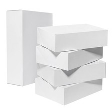 10 Pack 14x10x4 Large Gift Boxes with Lids Extra Deep Clothes Shirt Box White