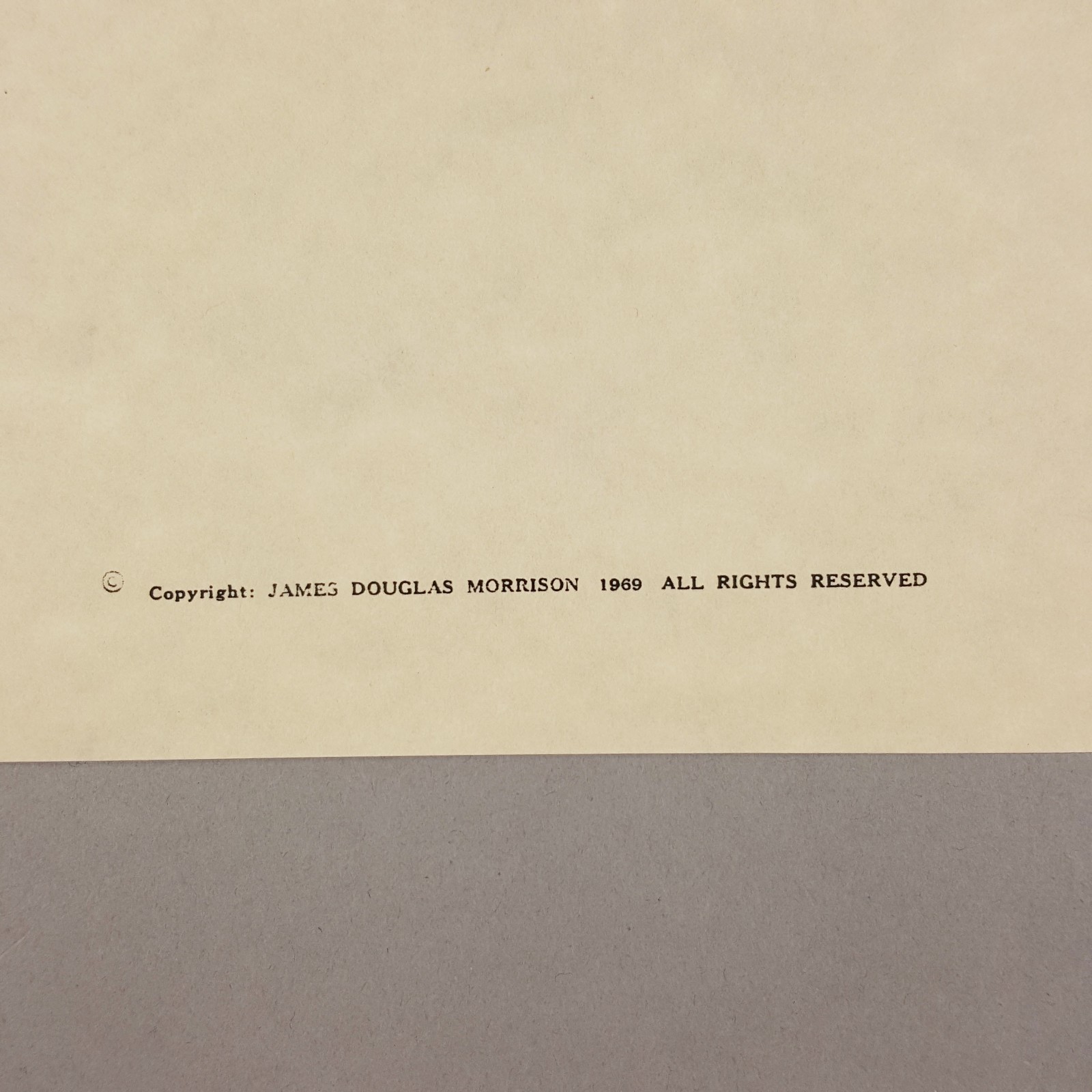 Image 3 of The Doors Movie Production Used Jim Morrison Poem "Cinema" Val Kilmer Prop