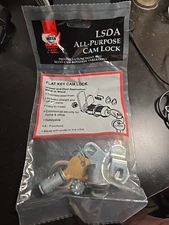 LSDA All-Purpose Cam Lock Flat Key Drawer & Door For Metal Or Wood - Made In USA