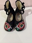 BININBOX WOMEN CHINESE EMBROIDERED FLOWER FLAT MARY JANE BALLET FLATS SZ. 40/9 — photo 1