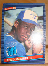 1985 Leaf Donruss Rated Rookie MLB Card #28 Frederick McGriff, HOF, Blue Jays
