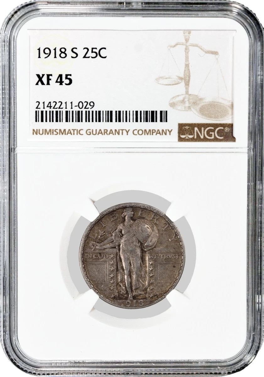 XF 45 Graded Standing Liberty US Quarters (1916-1930) for sale | eBay