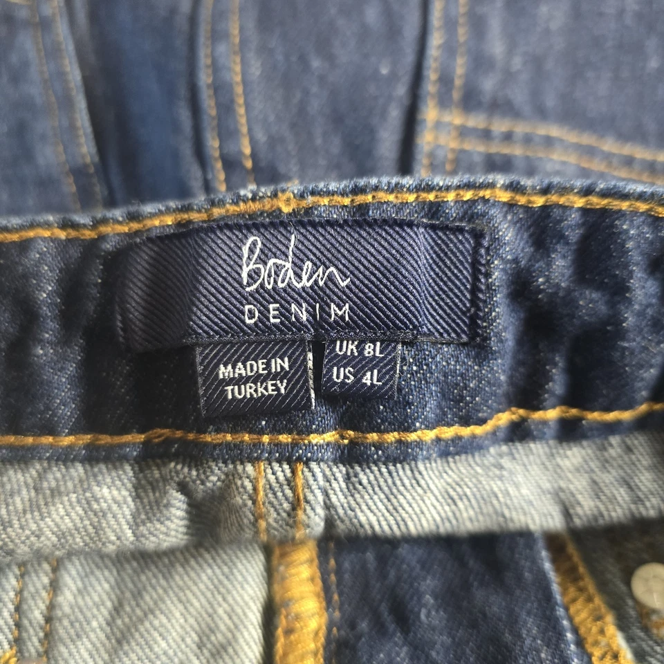 Boden 迷你裙女式 4 个深色牛仔前后布贴袋 A 字 Y2K 90 年代 — 第 3/4 张图片