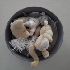 Levtex Baby Baby Crib Mobile BEAR ZEBRA TURTLE LION