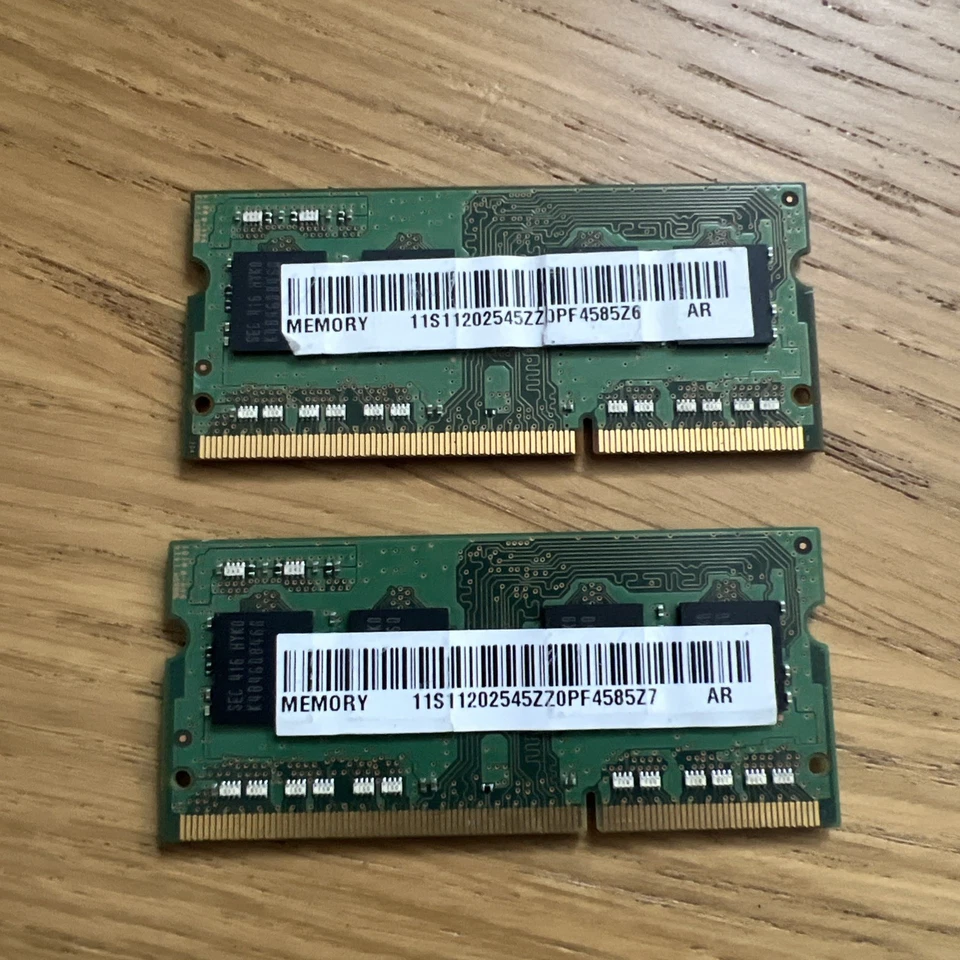 Samsung 4GB x 2 1 Ri8 P3L - 12800S - 11 - 13 -B/  M471B51730H0 -YKO - Image 2 of 2