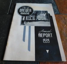 Brewer Maine City Annual Report 1939 Booklet 