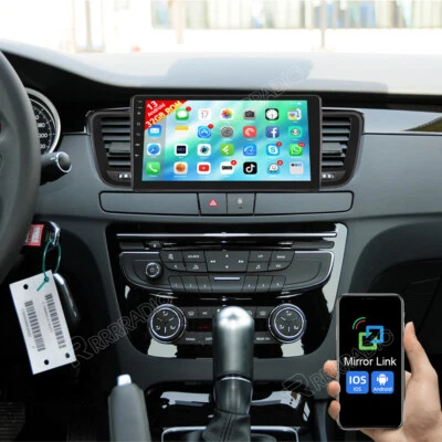 RRRRADIO 32GB per Peugeot 508 2011-2018 9" Android 13 Autoradio GPS Navi WIFI Bluetooth