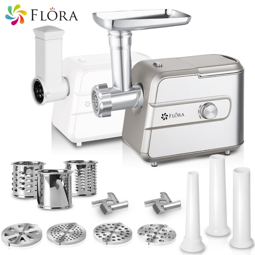 Flora Max 3000W Electric Meat Mincer Sausage Filler Stuffer Kibbe Maker Machine - Picture 23 of 56