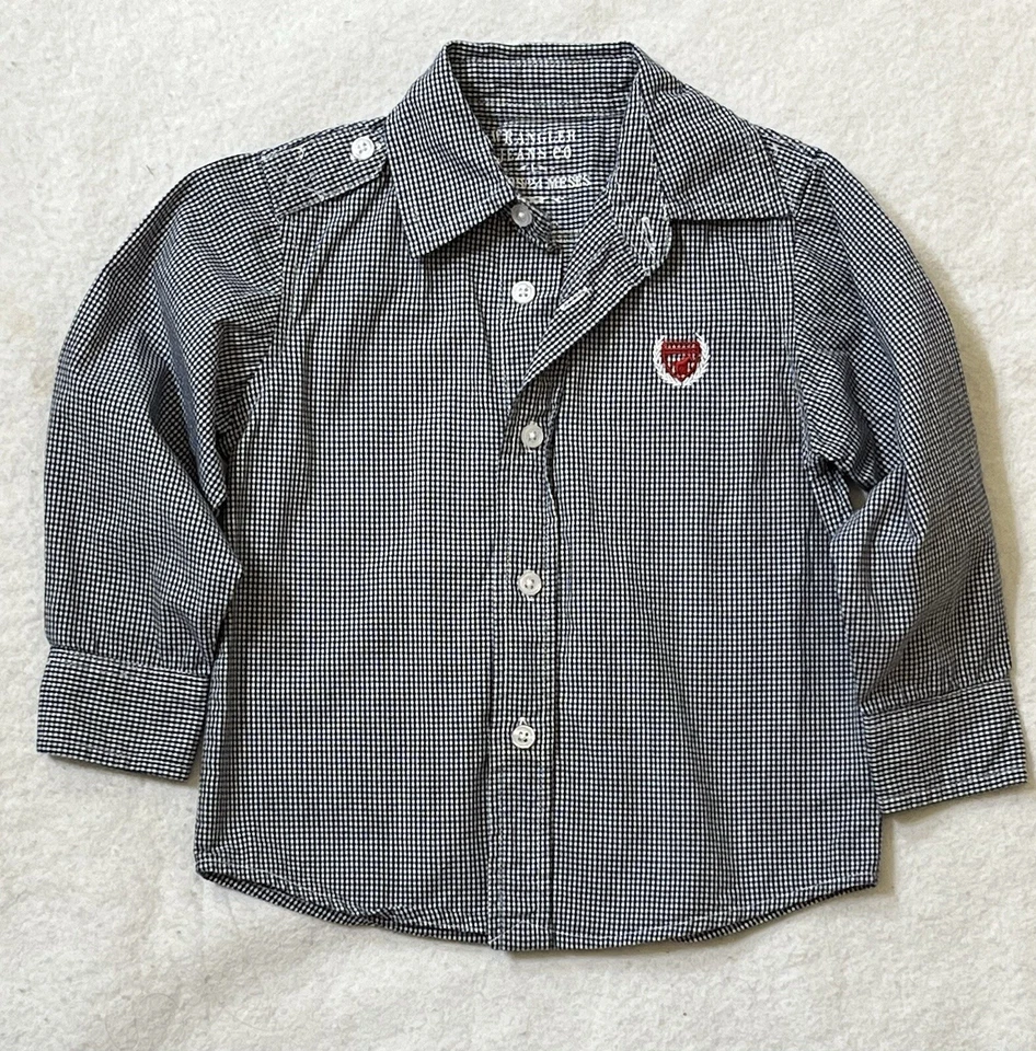 2 Piezas: 7 Pantalones de mezclilla para toda la humanidad + Camisa Wrangler Jean Co 2T/24mos Usada en Excelente Condición Foto 2 de 4