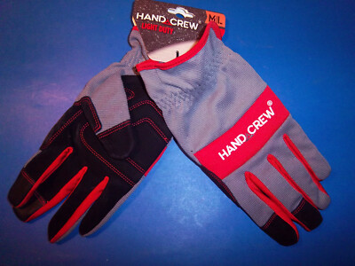 HandCrew Unisex Synthetic Leather Multipurpose Gloves, Size L/MED  HG-3124ML
