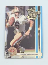 1990 All Madden Team Hi-Pro Joe Montana 49ers