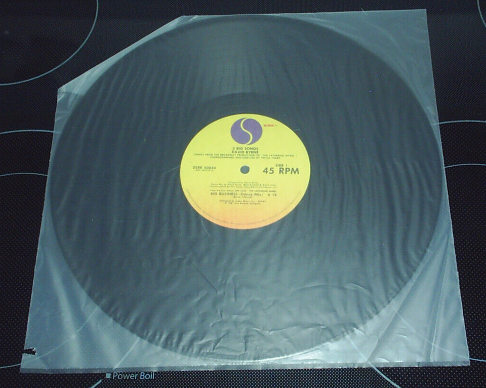 David Byrne "3 Big Songs" 12" Vinyl Record Single Original 1981 Release eBay
