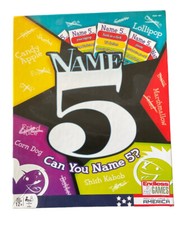 Name 5 Board Game, Can You Name 5? Used Made In USA all pieces included